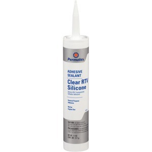 Clear RTV Silicone Adhesive Sealant 11 oz Cartridge