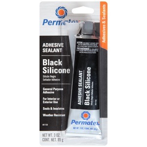 Black Silicone
Adhesive Sealant 3 oz Tube
