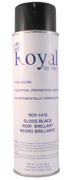 High Solids 20oz Spray Paint Gloss Black