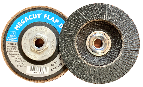 Type 27 Zirconia Flap Disc 4 X 5/8 36 Grit