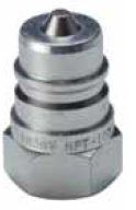 ISO A Poppet Style Nipple 1/2 Body 1/2 Port NPT Thread