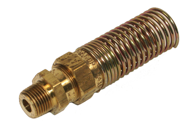 Brass Rubber Air Brake Male Connector With Spring 1/4" Male Pipe 3/8" Hose