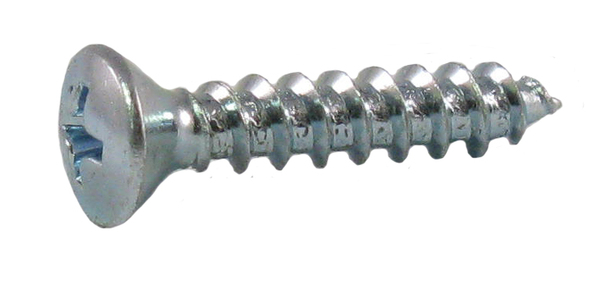 Sheet Metal Screw Phillips Oval Head #6 X 1 1/4 Zinc