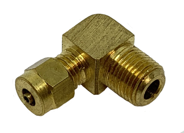 Brass Split Sleeve Fittings For Nylon Tubing 90 Deg Male Elbow 5/32" Tube 1/8" Pipe