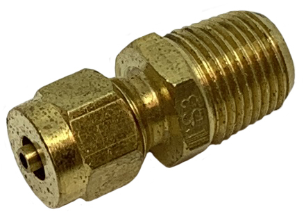 Brass Split Sleeve Fittings For Nylon Tubing Male Connector 1/8" Tube 1/16" Pipe