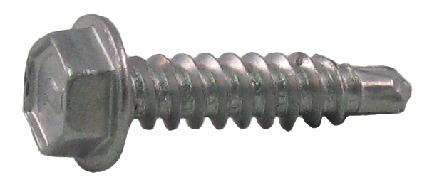 Hex Washer Head Tek Screws 1/4 X 2 Zinc