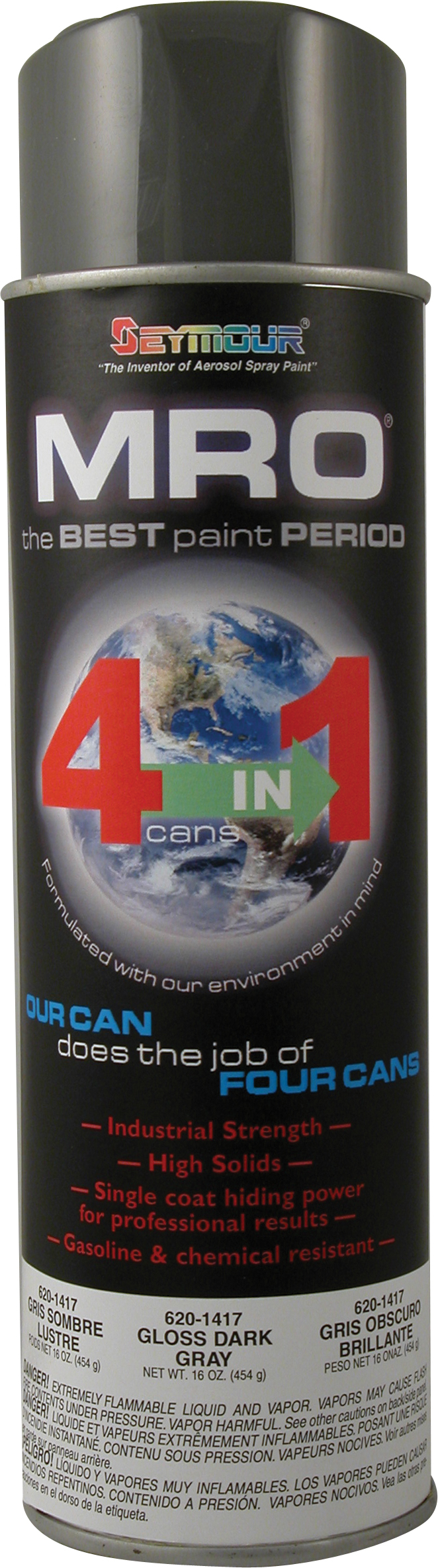High Solids 20oz Spray Paint Machinery Gray Dark