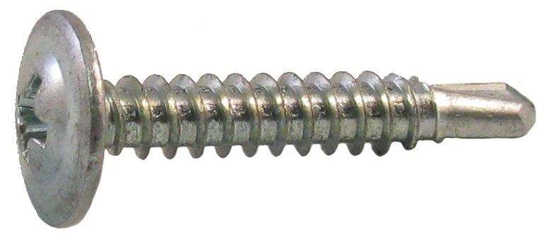 Phillips Round Washer Head Tek Screws #8 X 1/2 Zinc