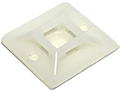 Wire Tie Mounting Bracket 1" X 1" White (Natural)