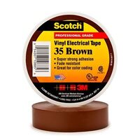 3M Colored Electrical Tape 35 3/4 X 66' Brown