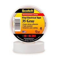 3M Colored Electrical Tape 35 3/4 X 66' Grey