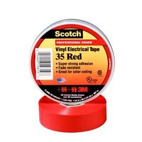 3M Colored Electrical Tape 35 3/4 X 66' Red