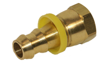 Brass Barb Tite SAE Swivel 1/4" Hose 1/4" Tube