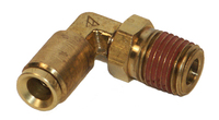 Brass Push In DOT Male 90 Deg Swivel Elbow 5/8" X 3/8"