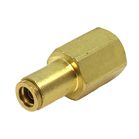 Brass Push In DOT Female Connector 1/4" X 1/4"