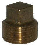 Brass Square Head Plug 1/8" 3151X2