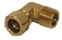 Brass Compression Male Elbow 3/8" Tube 1/4" Pipe