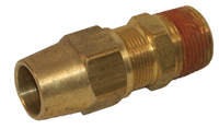 Brass Copper Air Brake Male Connector  1/2" Tube 1/4" Pipe