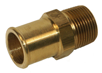 Brass Heater Hose Nipple 1/2" Hose ID 3/8" Pipe