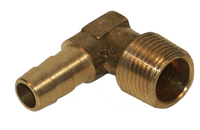 Brass Hose Barb 90 Deg Male Connector 5/16" Tube 1/8" Pipe