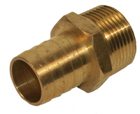 Brass Hose Barb Male Connector 1/4" Tube 3/8" Pipe