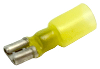 Heat Shrink Yellow Female Quick Slide 12-10 Wire .250 Tab