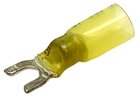 Heat Shrink Yellow Spade Terminal 12-10 Wire 6-8 Stud