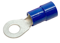 Large Gauge Ring Terminal Blue 6 ga