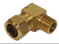 Brass Nylon Air Brake Male Elbow  3/8" Tube 1/4" Pipe