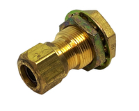 Brass Nylon Air Brake Bulkhead 1/2" Tube