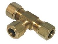 Brass Nylon Air Brake Union Tee 1/2" Tube