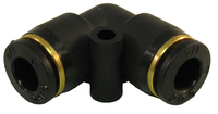 Brass PVC Push In Fittings 90 Deg Union 1/4"