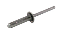 Dome Shaveable Split Pop Rivet 3/16 dia .050 - .375 grip Alum / Alum