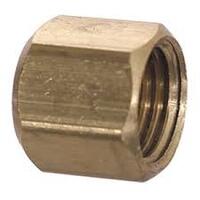 Brass SAE 45Deg Flare Cap 3/16" Tube 40X3