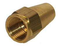 Brass SAE 45Deg Flare Long Nut 5/8" Tube 41X10