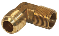 Brass SAE 45Deg Flare Male Elbow 3/8" Tube 1/2" Pipe 49X6X8