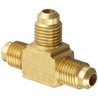 Brass SAE 45Deg Flare Union Tee 3/16" Tube 44X3