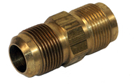 Brass SAE 45Deg Flare Union 5/16" Tube 42X5