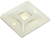 Wire Tie Mounting Bracket 1? X 1? White (Natural)