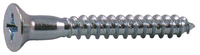 Phillips Flat Head Wood Screws #6 X 1 1/4 Zinc