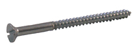 Slotted Flat Head Wood Screws #4 X 3/8 Zinc